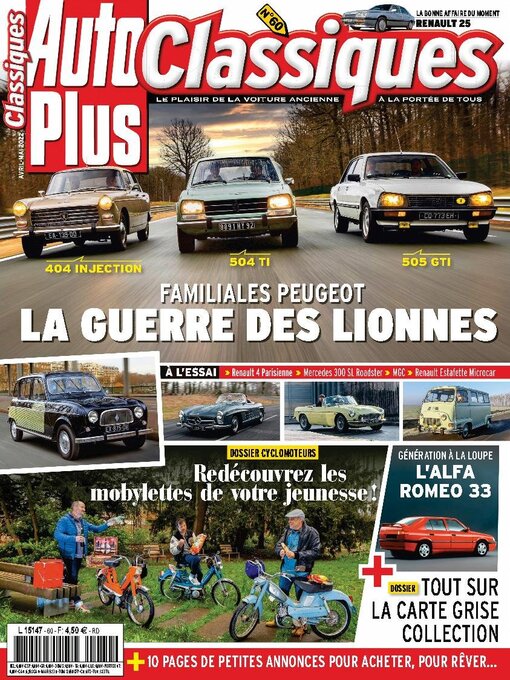 Title details for Auto Plus Classique by Editions Mondadori Axel Springer (EMAS) - Available